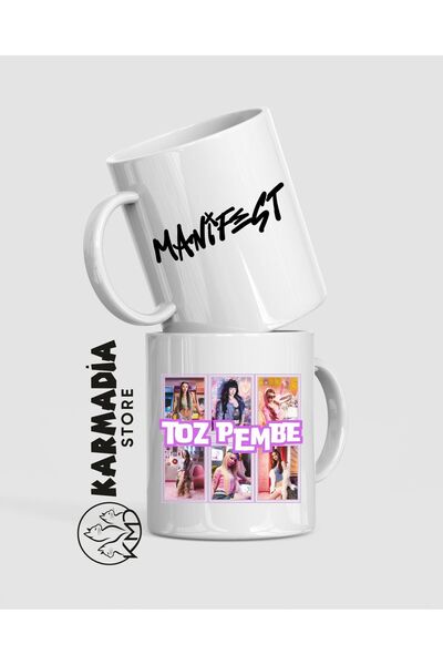 Karmadia Store Manifest - Toz Pembe Kupa/Bardak