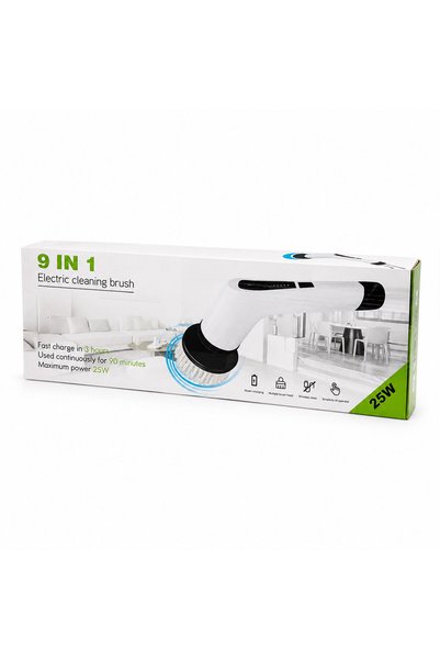 Genel Markalar 9IN1 25W - KABLOSUZ - HIZLI ŞARJ ELEKTRİKLİ ŞARJLI TEMİZLİK FIRÇASI RZG-2026 (4887) GOTKN-PRK49234