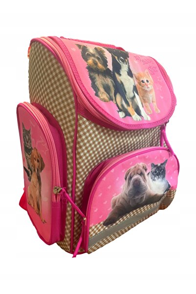NO BRAND Rucsac școlar Derform cu un singur compartiment, roz, multicolor