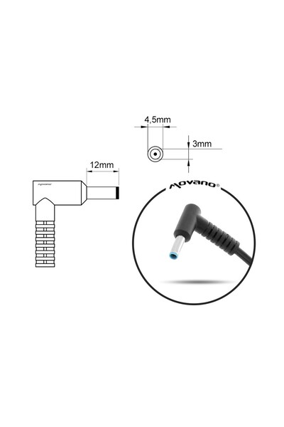 NO BRAND Sursă de alimentare pentru Mitsu 19.5V 3.33A (4.5x3.0 mm) 65W pentru HP