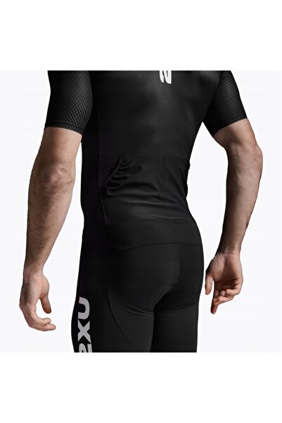 NO BRAND 2XU Aero Hex Costum de triatlon pentru bărbați cu mâneci lungi, negr...