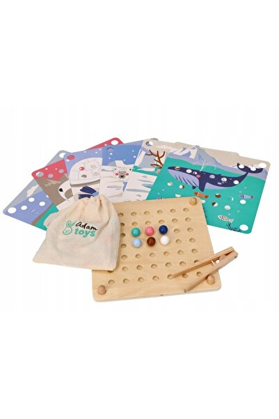 NO BRAND Jucărie din lemn pentru copii, joc puzzle de așezat animale