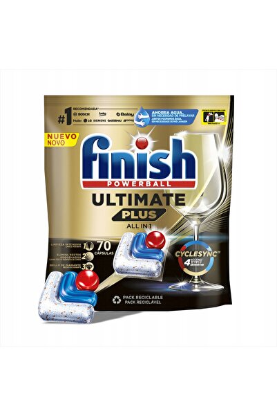Finish Capsule Ultimate Plus All In One pentru mașina de spălat vase, 70 bucăți