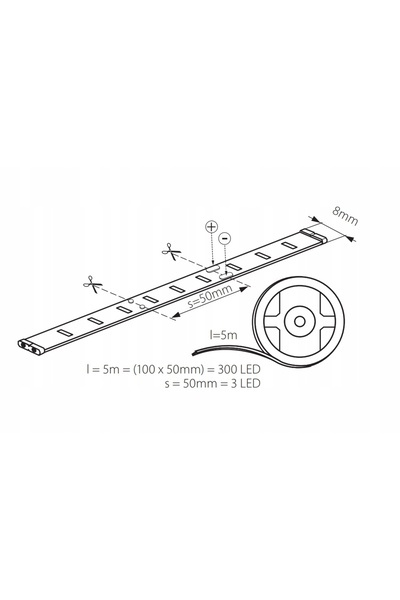 KANLUX Bandă LED ledsp-p 10W/M IP54 culoare caldă 24122