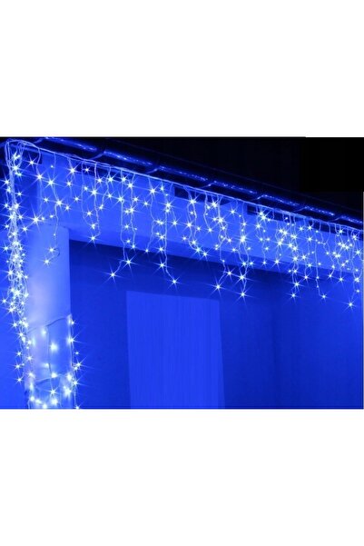 NO BRAND SOPLE 600 LED Perdea luminoasă albă rece + Lumini exterioare cu flas...