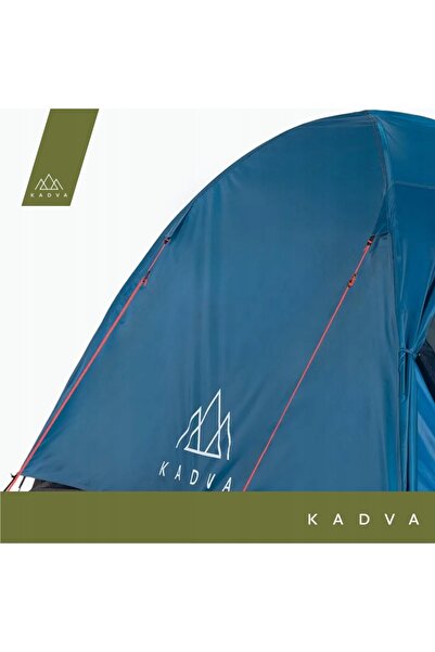 NO BRAND Cort de camping 2 persoane KADVA Festa 2 albastru TURISTIC IMPERMEABIL