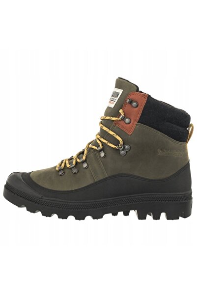 Palladium Trapery Pantofi din Piele pentru Bărbați 08840 Verde