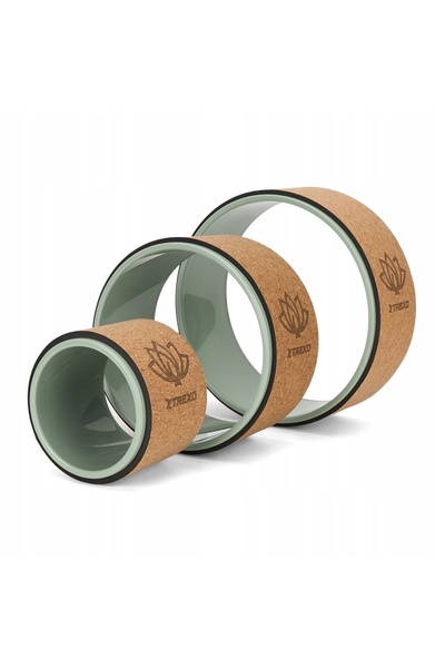 NO BRAND Set de hula hoop yoga 3 în 1 XTREXO Flowheel Olive OS