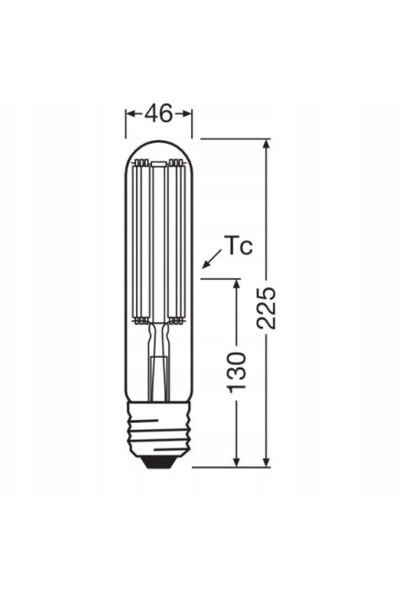 Ledvance NAV E40 41W = 100W 7000lm 2700K Alb Cald Bec LED cu Filament