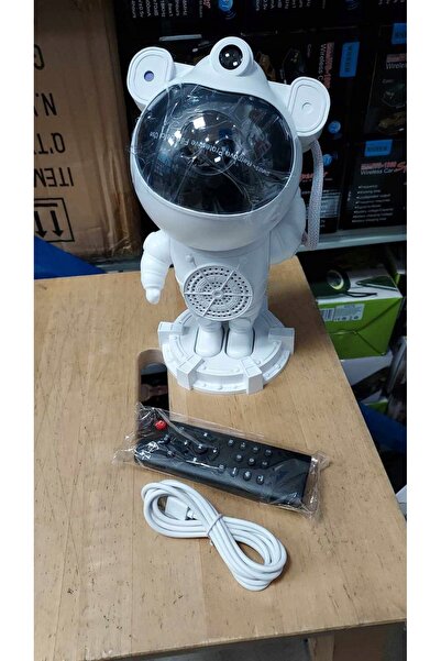 NO BRAND Proiector de stele LED cu lumină de noapte ASTRONAUT, boxă Bluetooth...