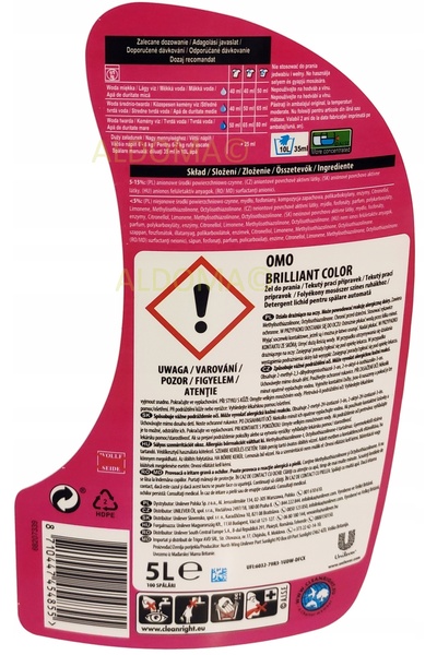 NO BRAND Omo Color Detergent de rufe lichid 5 L