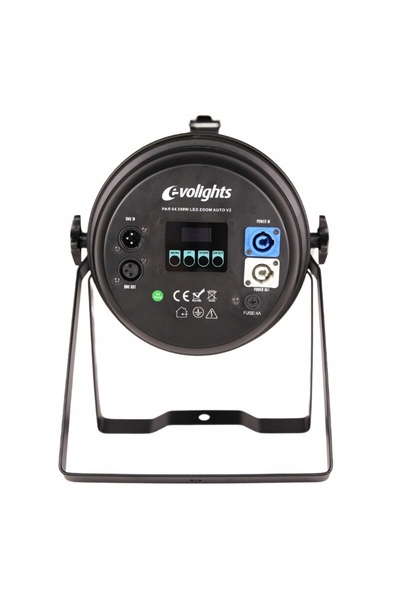 NO BRAND EVOLIGHTS PAR 64 200W LED ZOOM AUTO V2 LUMINĂ DE SCENĂ WW