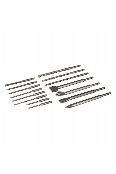 NO BRAND Silverline 196570 Set de burghie de impact și dălți