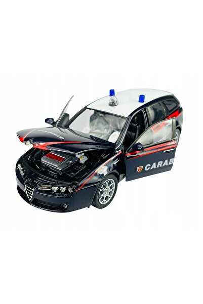 WELLY ALFA ROMEO 159 SPORTWAGON CARABINIERI NEGRU 1:24 MAȘINĂ NOUĂ 22482