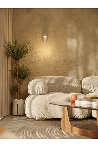 NO BRAND Aplică de perete LED Maxlight 7W FUSION, gri, tub de sticlă, IP20