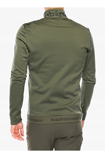 Peak Performance Bluză fără glugă Rider Tech Zip Jacket - verde pin S