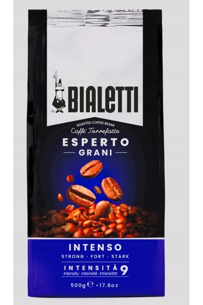 Bialetti Boabe de cafea espresso intenso 500g puternice și aromatice