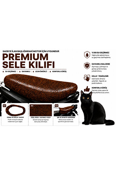 beneficio Arora Mojito 50 Premium Kahverengi Suni Deri Sele Kılıfı Su Geçirme...