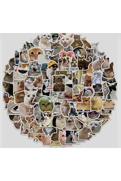 NO BRAND Autocolante cu pisici impermeabile, 200 bucăți, decorațiuni pentru j...
