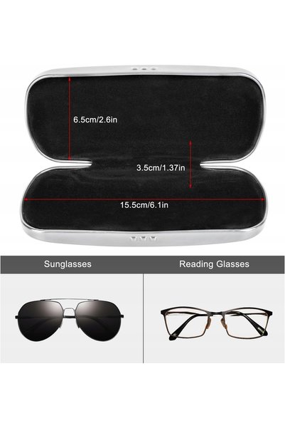 NO BRAND Toc metalic pentru ochelari, din aluminiu dur și lustruit, pentru pr...