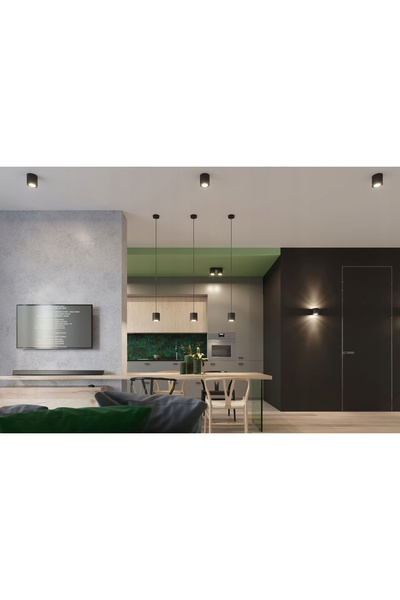 NO BRAND Aplică de perete ORBIS 1 Negru Sollux Lighting SL.0048