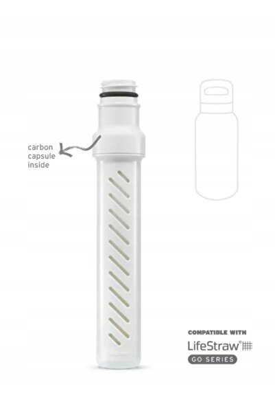 NO BRAND Sticlă cu filtru pentru apă, din oțel, Lifestraw Go, 0,5 l, filtru d...