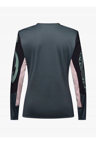 Fox Bluză ciclistă de damă Defend LS Jersey Creation - cobalt închis L