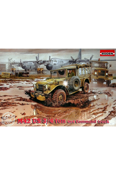 NO BRAND RODEN 809 Dodge M42 US 3/4 ton 4x4 Camion de comandă - model de asam...