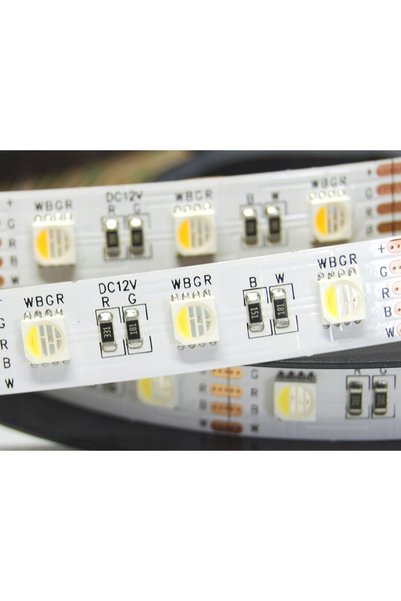 NO BRAND SET Bandă LED PREMIUM 5 m RGBW 4-în-1, alb CALD