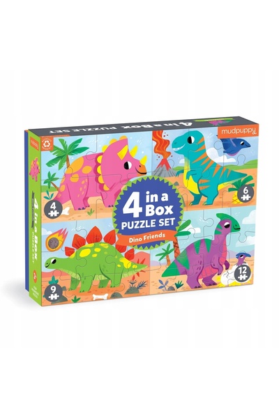 NO BRAND Mudpuppy: Puzzle progresiv Dinozaurul meu