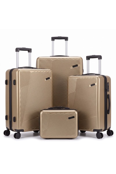 Flieger Luggage مجموعة حقائب سفر مكونة من 4 قطع مع حقيبة تجميل، دوارة 360 درج...