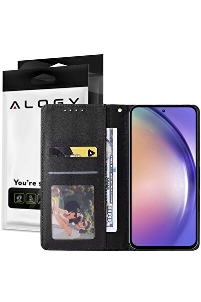 NO BRAND Husă de protecție tip portofel din piele Alogy pentru telefon
