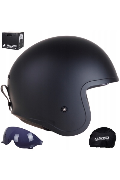 NO BRAND CASCA LS2 OF599 SPITFIRE NEGRU MAT Mărimea S
