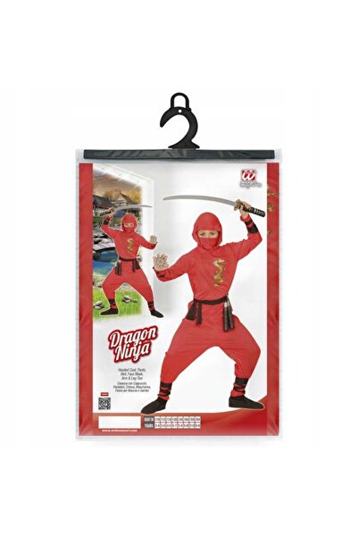 Widmann NINJA NINJAGO COSTUM DE SAMURAI ASASIN ROȘU 140 01337