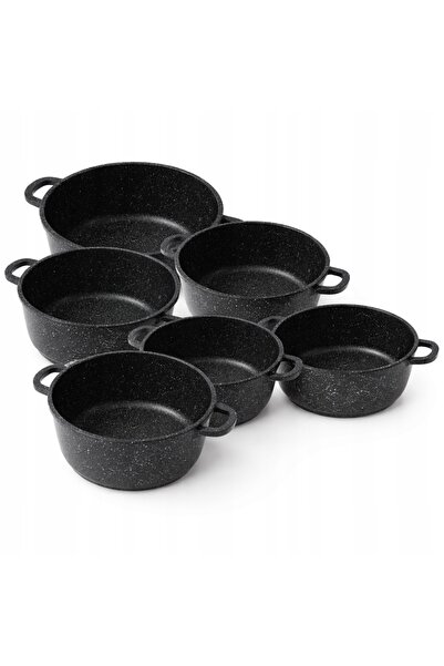 Masterpan SET OALE INDUCTIE SET COMPLET OALE GAZ CAPAC MARMURĂ 12EL