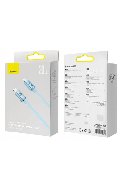 NO BRAND Baseus Seria Crystal Shine Cablu de încărcare rapidă USB Type C - Li...