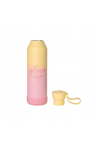NO BRAND Termos Citron din oțel inoxidabil 750ml - Roz Galben Strălucitor