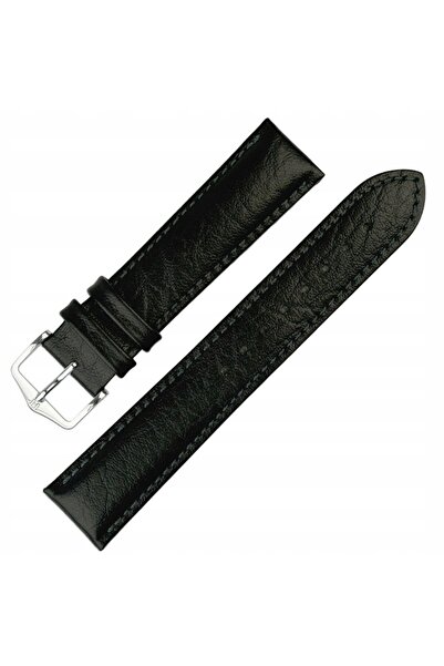 NO BRAND HIRSCH Highland M - NEGRU - 16 mm - Curea de ceas din piele