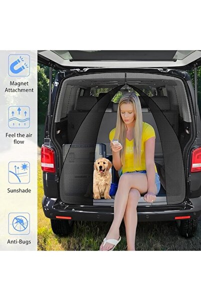 NO BRAND Parasolar VW T5 T6, plasă magnetică anti-țânțari pentru portbagaj, c...