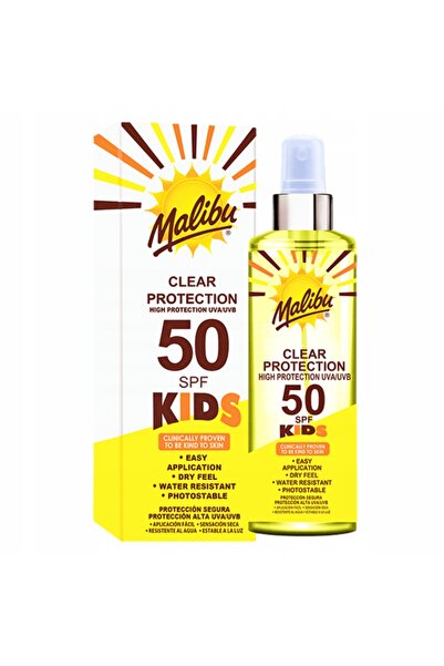 NO BRAND Malibu Spray Incolor pentru Copii SPF50 250ml + Gel După Plajă cu Al...