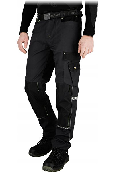 NO BRAND Pantaloni de lucru elastici, întindibili, întăriți, cu buzunare, tal...