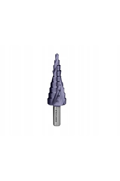 NO BRAND Burghiu în trepte spiralat HSS TiAlN 4-20 mm (9 trepte) BMM TOOLS DI...