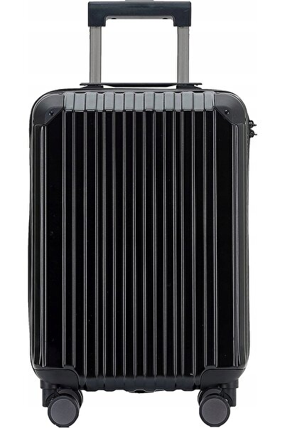 NO BRAND Suitline Valiză de mână cu roți, 34 l, neagră, rigidă, de cabină