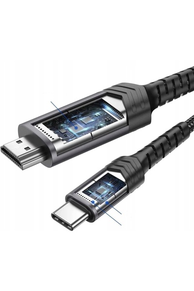 jsaux Cablu USB-C la HDMI 4K 60Hz MHL 3m