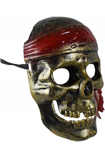NO BRAND Masca de Halloween Craniu de Pirat Antic Înfricoșător Costum de Carn...