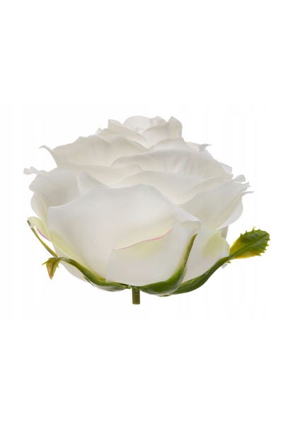 NO BRAND TRANDAFIR DE DECORAȚIE ECRU, 12 BUCĂȚI, CAP DE FLOARE PREMIUM