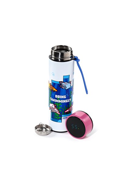Puckator Termos Minecraft cu afișaj digital al temperaturii, 530ml