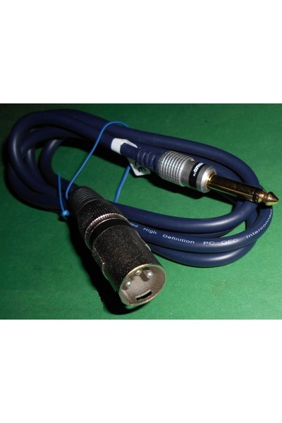 NO BRAND Cablu microfon cu mufă XLR și mufă jack mono mare de 6,3 mm, 5m, OFC...