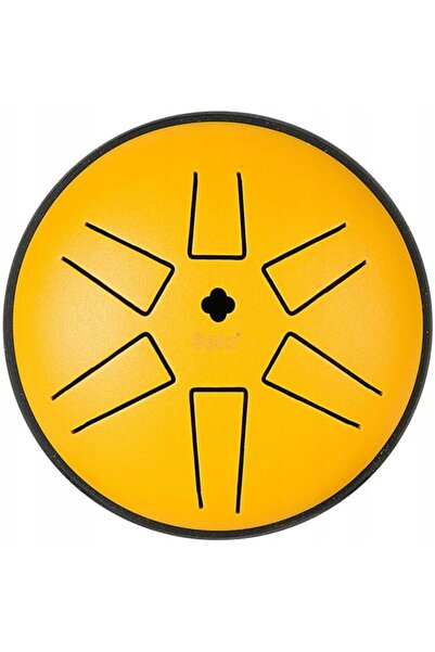 NO BRAND Tambur lingual A-pentatonic galben + bețișor Sela Tongue Drum SETD4M3