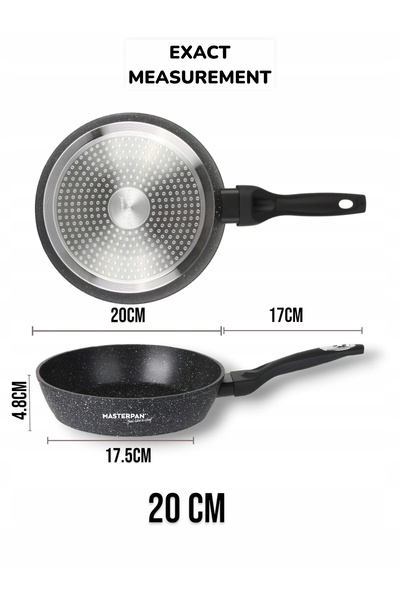 Masterpan Tigaie mică din granit 20 cm, cu strat tip fagure, pentru inducție ...
